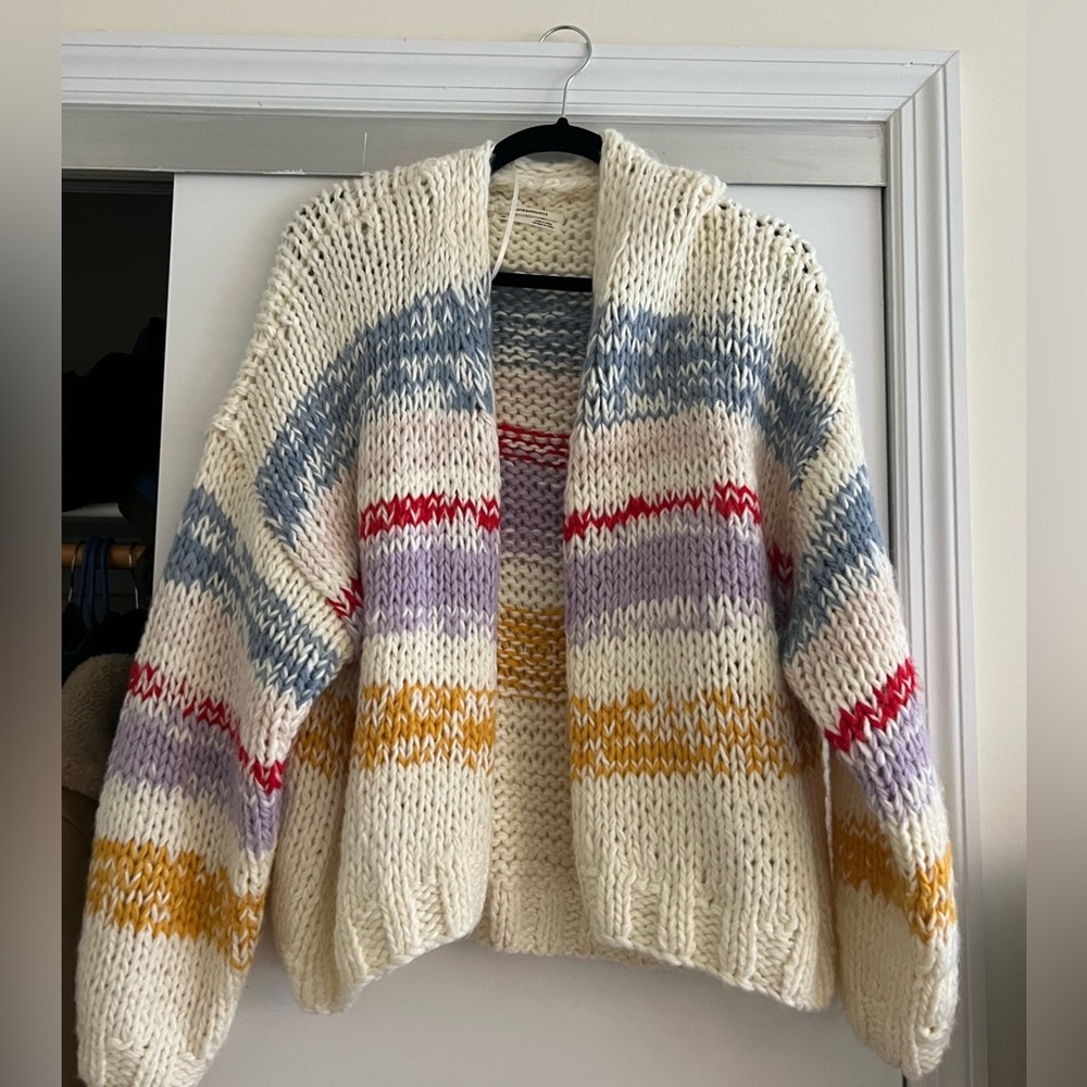 Anthropologie Striped Cardigan, m/l